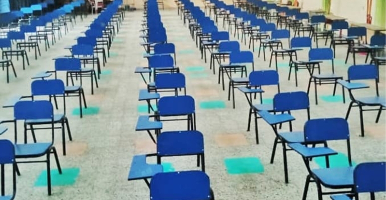 Support of the Technical Community College in Taiz with 1,400 chairs-0011